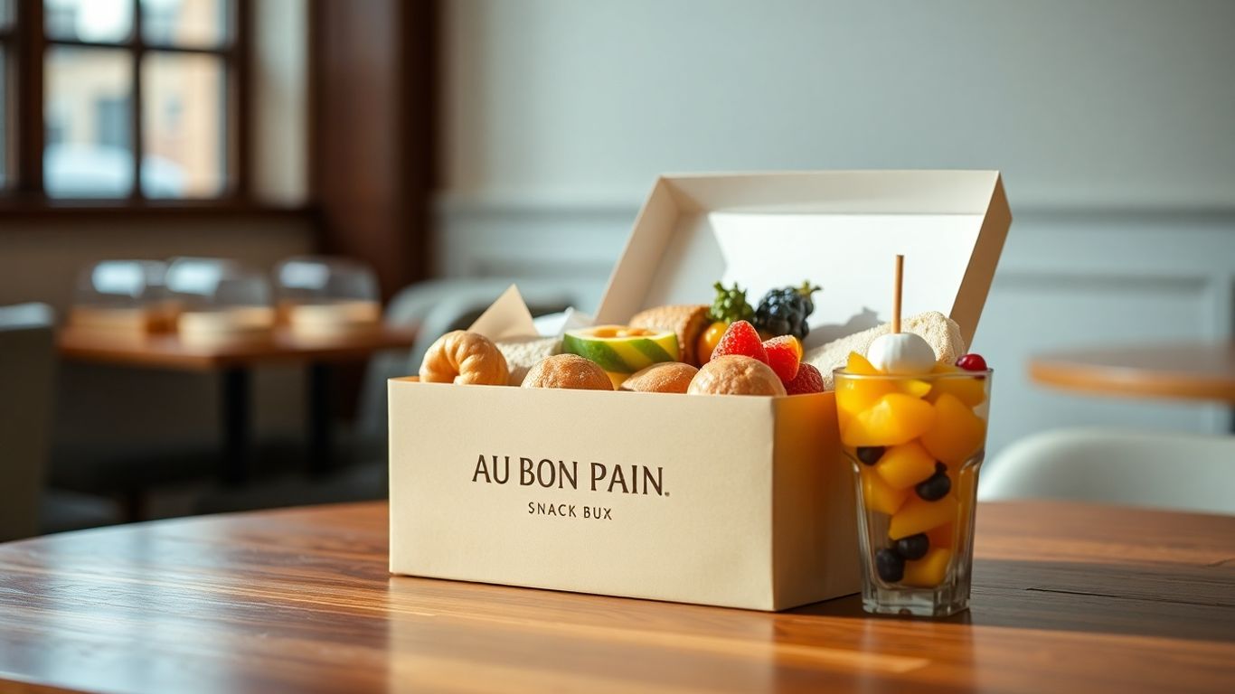 กล่องขนม Au Bon Pain สำหรับจัดเลี้ยงปี 2025