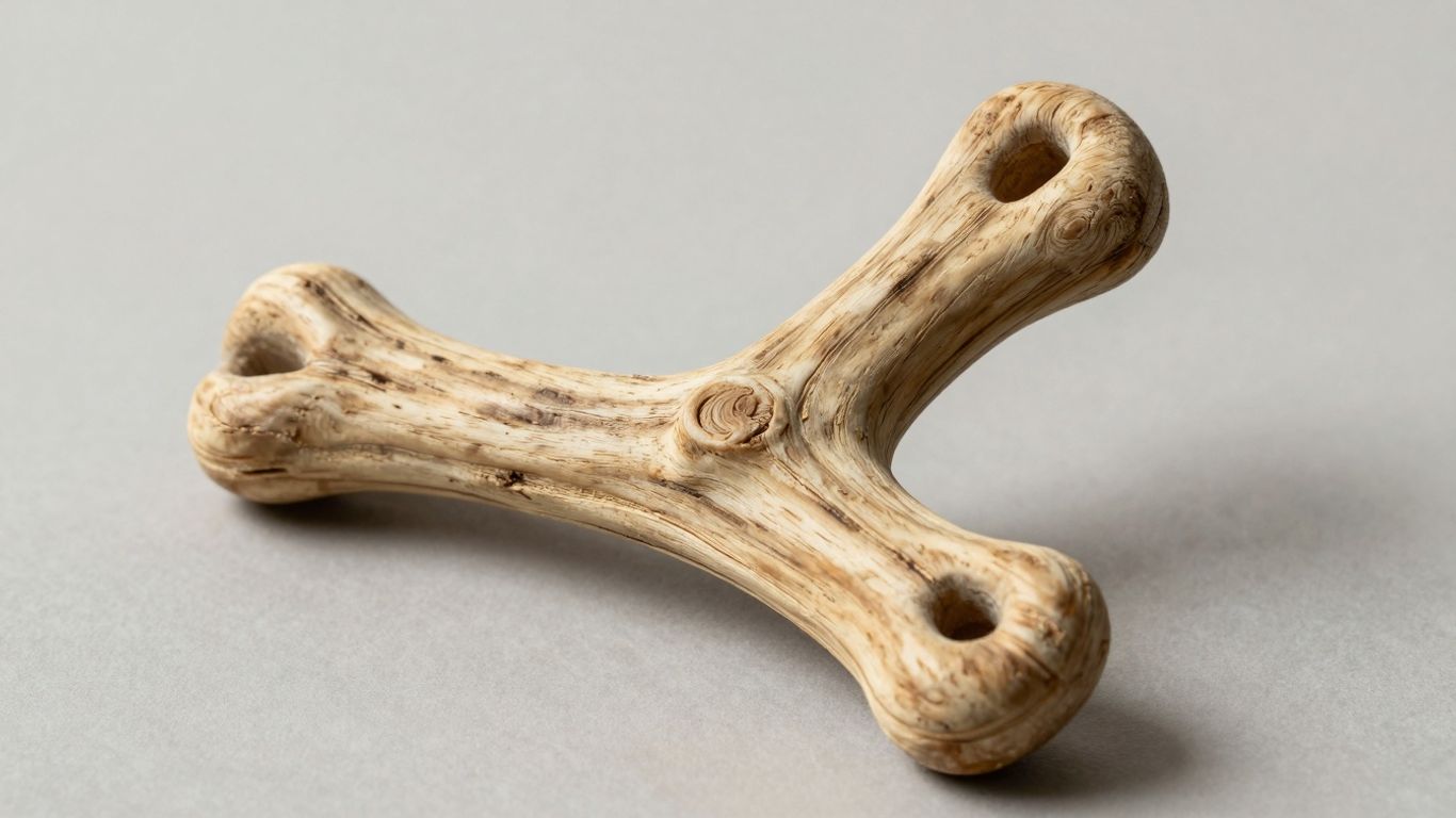 Petstages Dogwood calming chew toy for dogs.