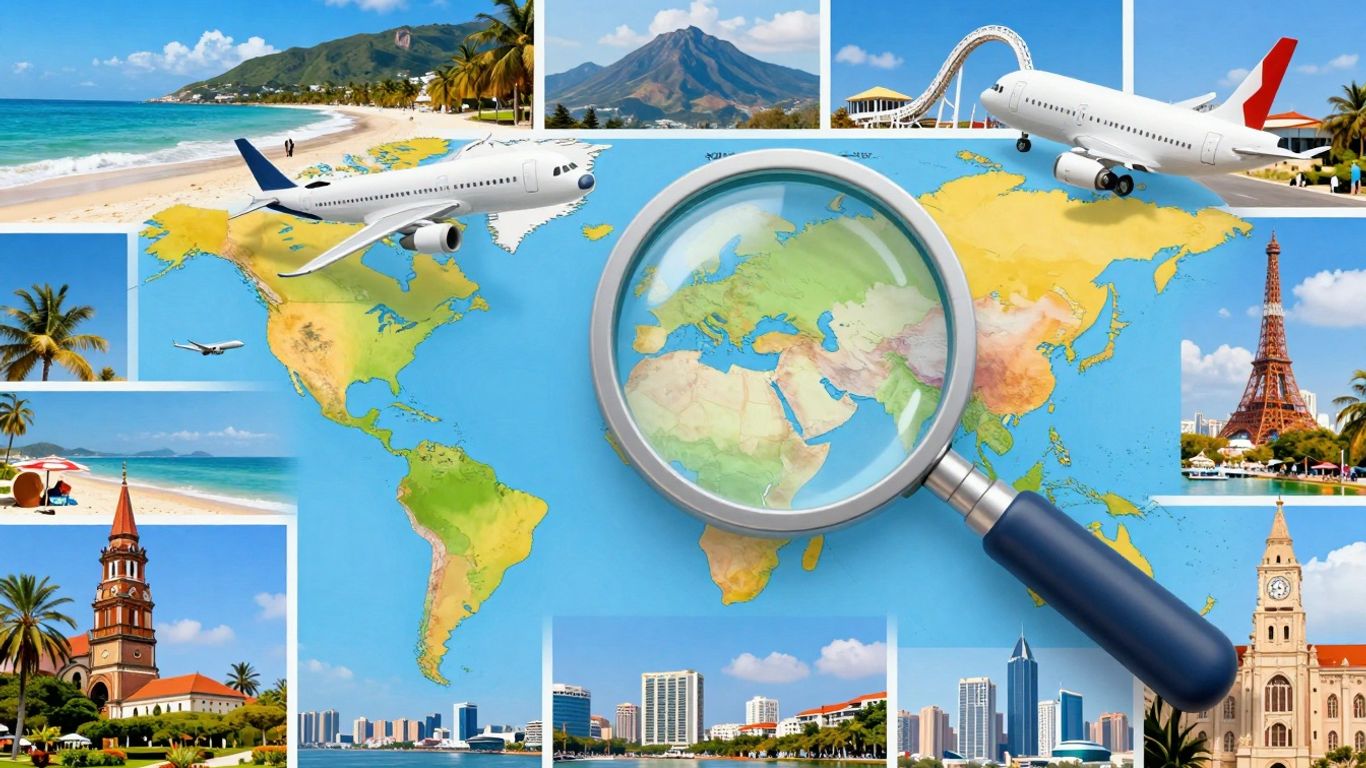 Skyscanner flight deals travel guide collage