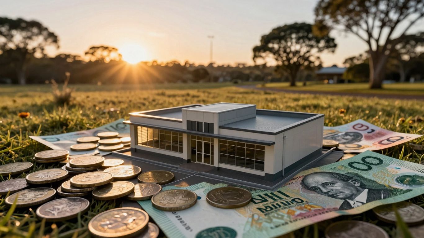 Australian small business receiving financial support and grants.