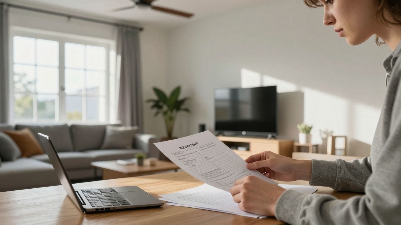 Persona eligiendo seguro de hogar en España.
