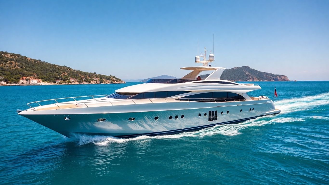 Luxury yacht sailing in Croatia