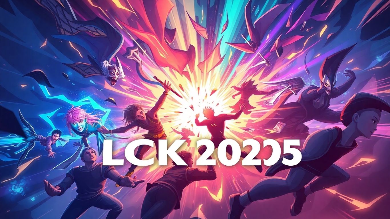 LCK 2025 League of Legends Championship Korea esports illustration.