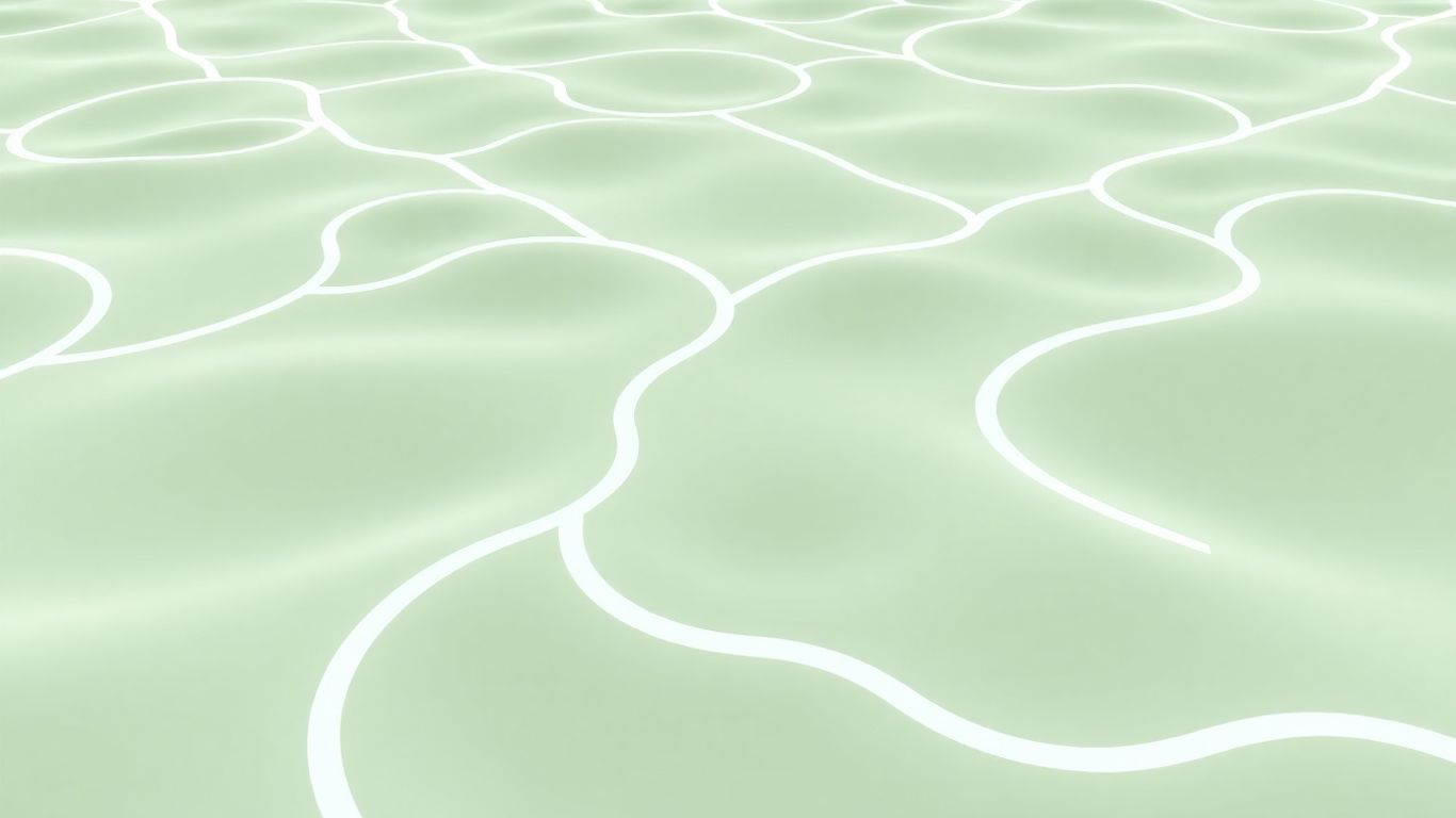 Interconnected digital pathways creating a clear, organized structure.