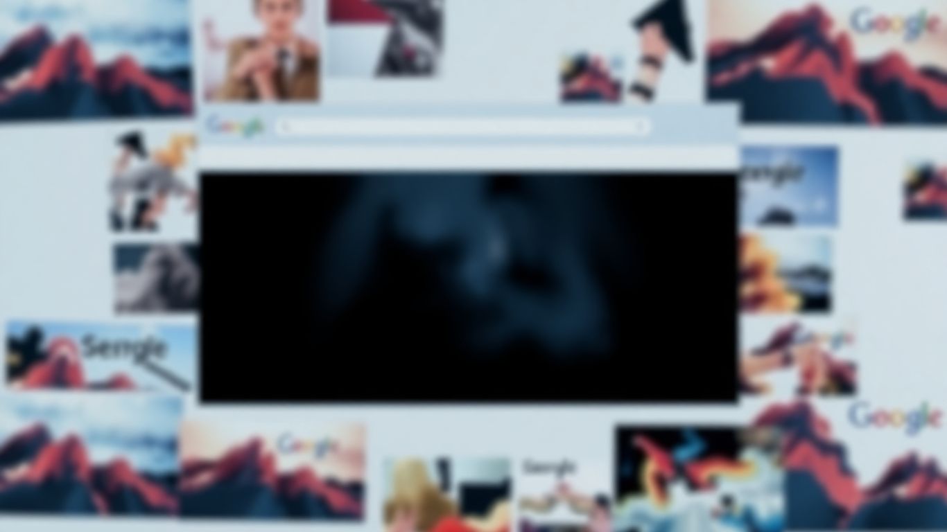 Unoptimized blurry website image among sharp, vibrant photos