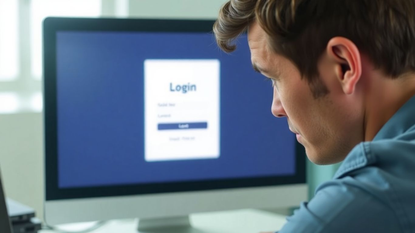 Person struggling with British Council login on computer screen.