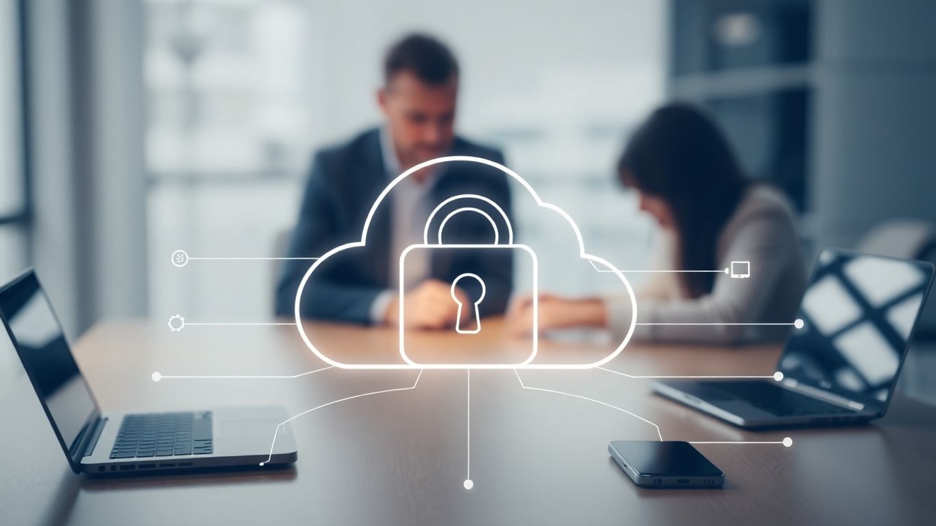 Secure cloud sharing with people collaborating.