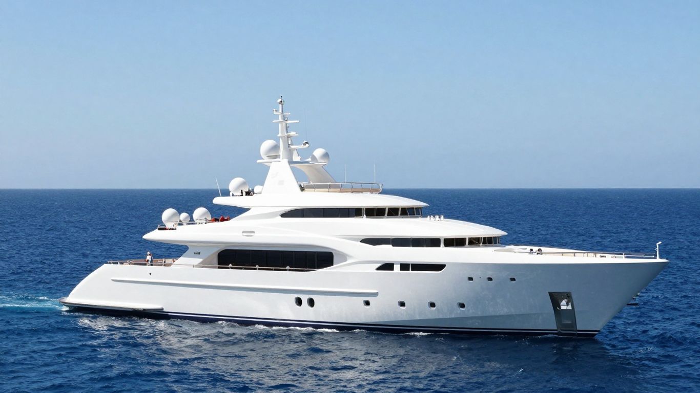 Superyacht Kismet at sea