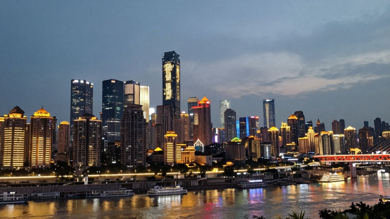 China cityscape financial markets economic trends 2025