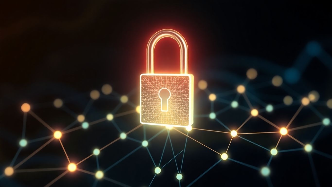 Digital padlock on a blockchain network