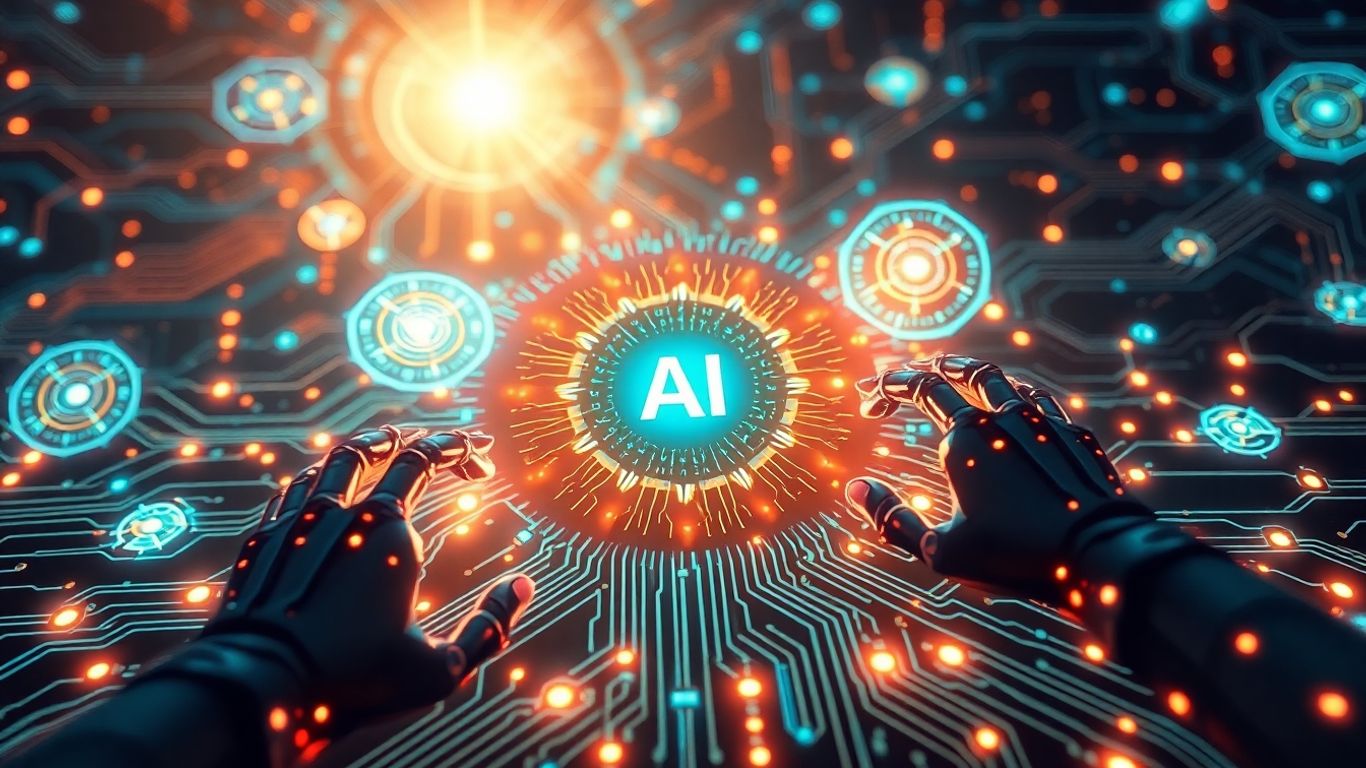 AI and cyber security infographic