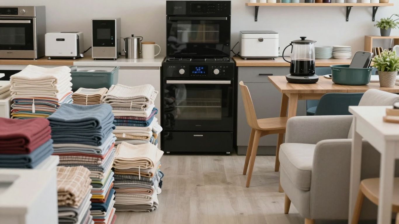 John Lewis clearance sale items displayed attractively.