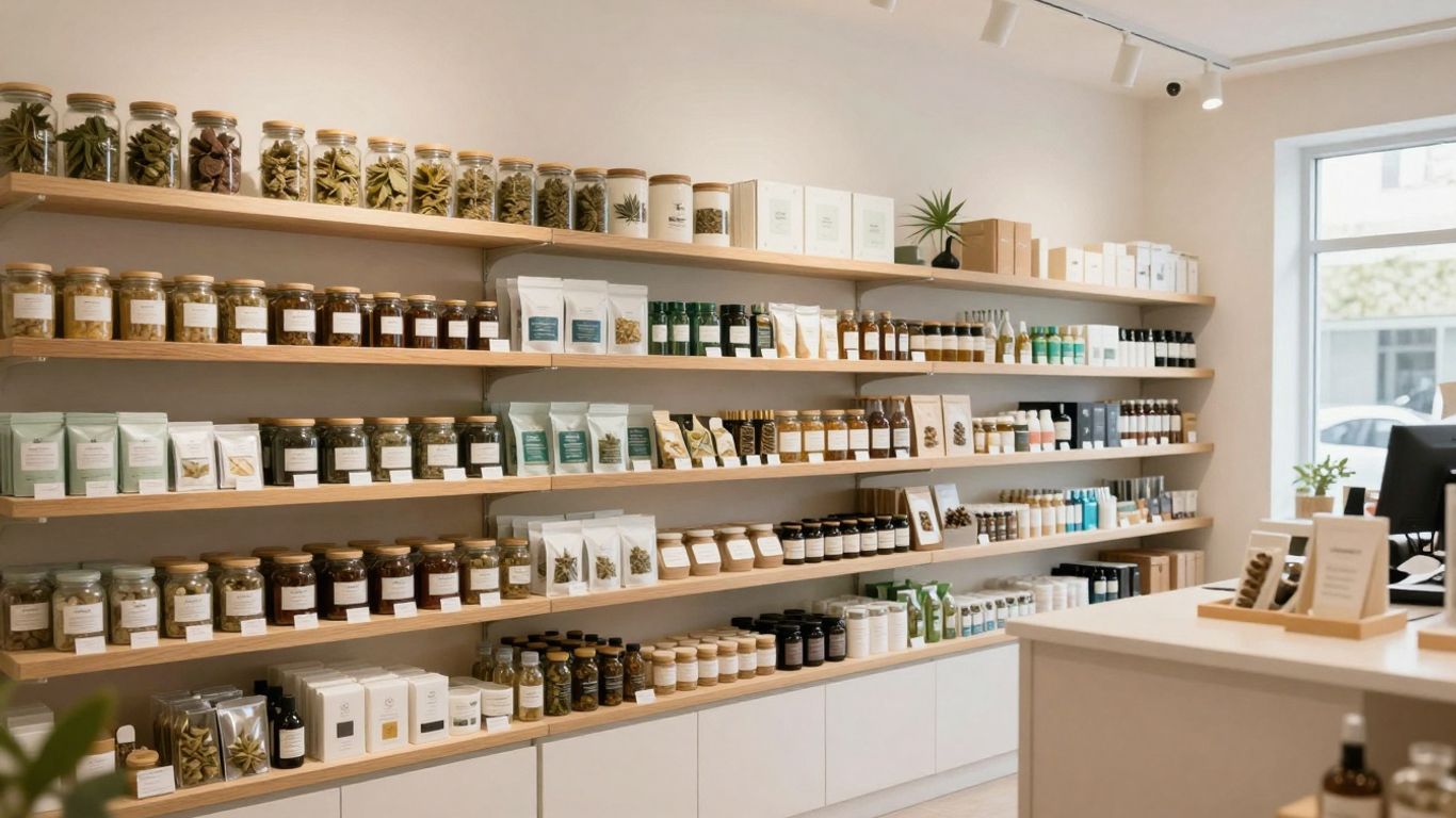 Interior of The Circle Dispensary in Long Beach, CA.