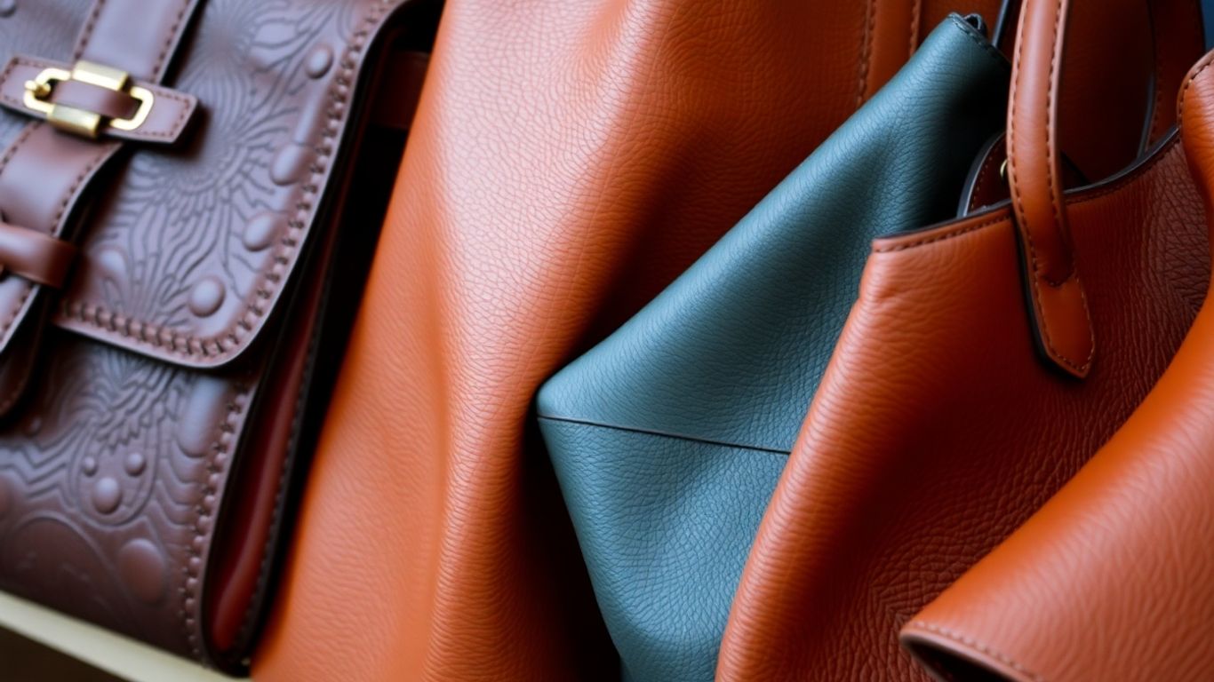 Ausgefallene Lederhandtaschen mit einzigartigen Designs und Texturen.