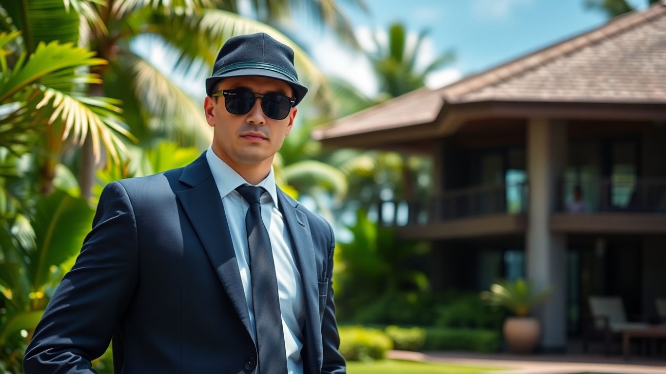 Bali bodyguard providing expert protection services.