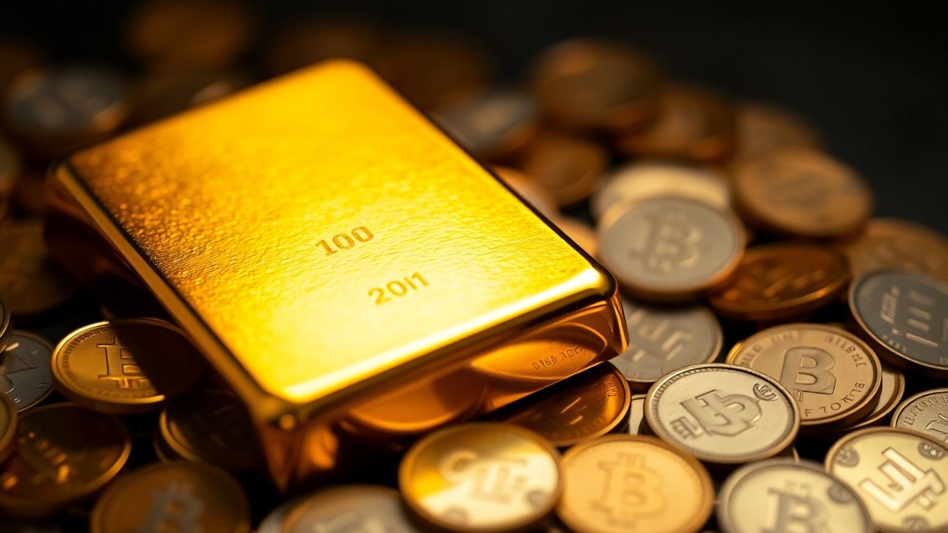 lingotes y monedas de oro