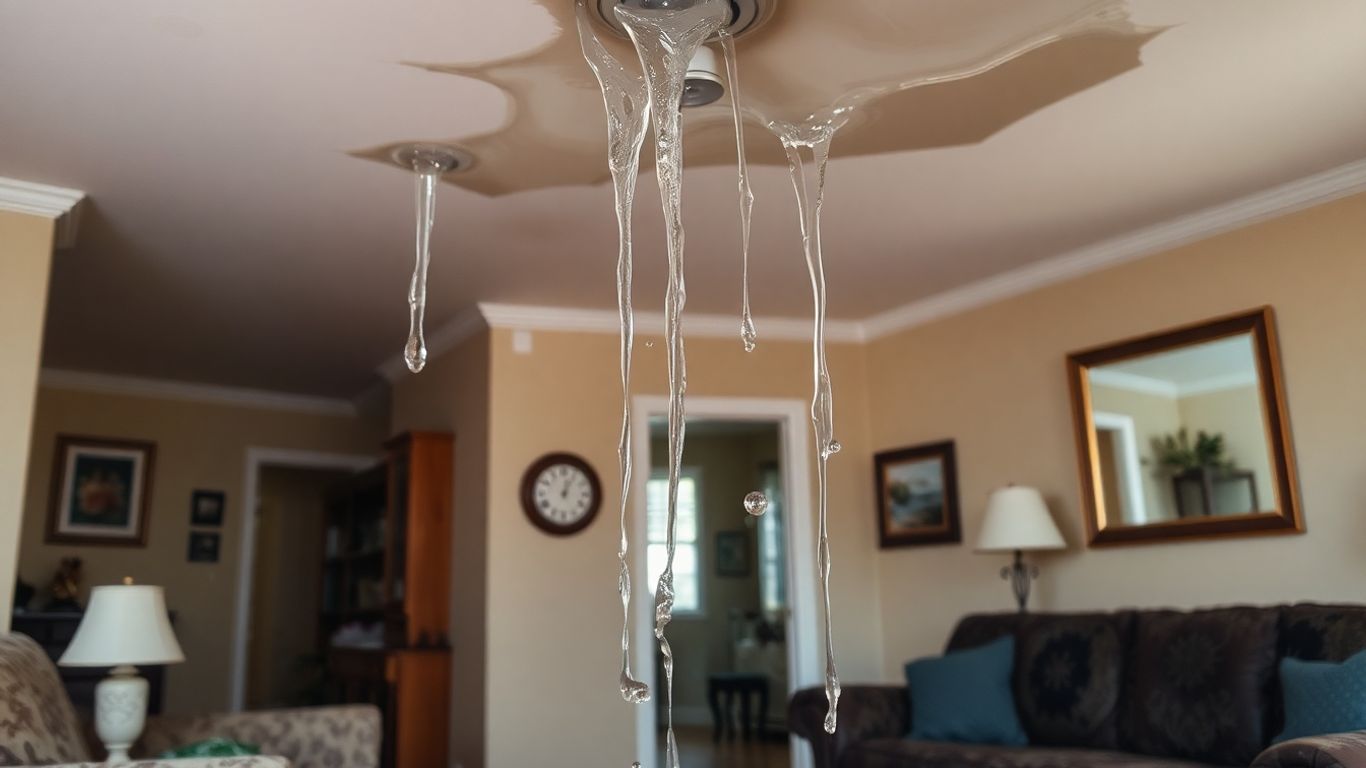 Daños por agua en el hogar.