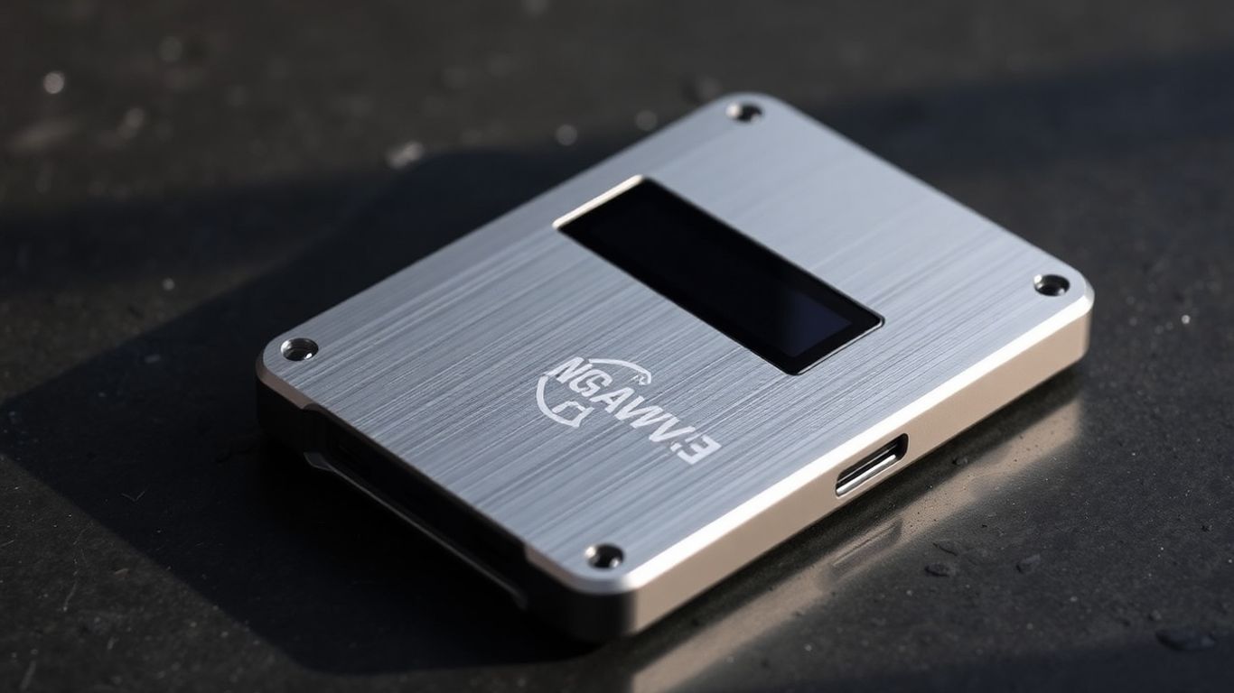 NGRAVE Zero cold wallet on a dark surface.