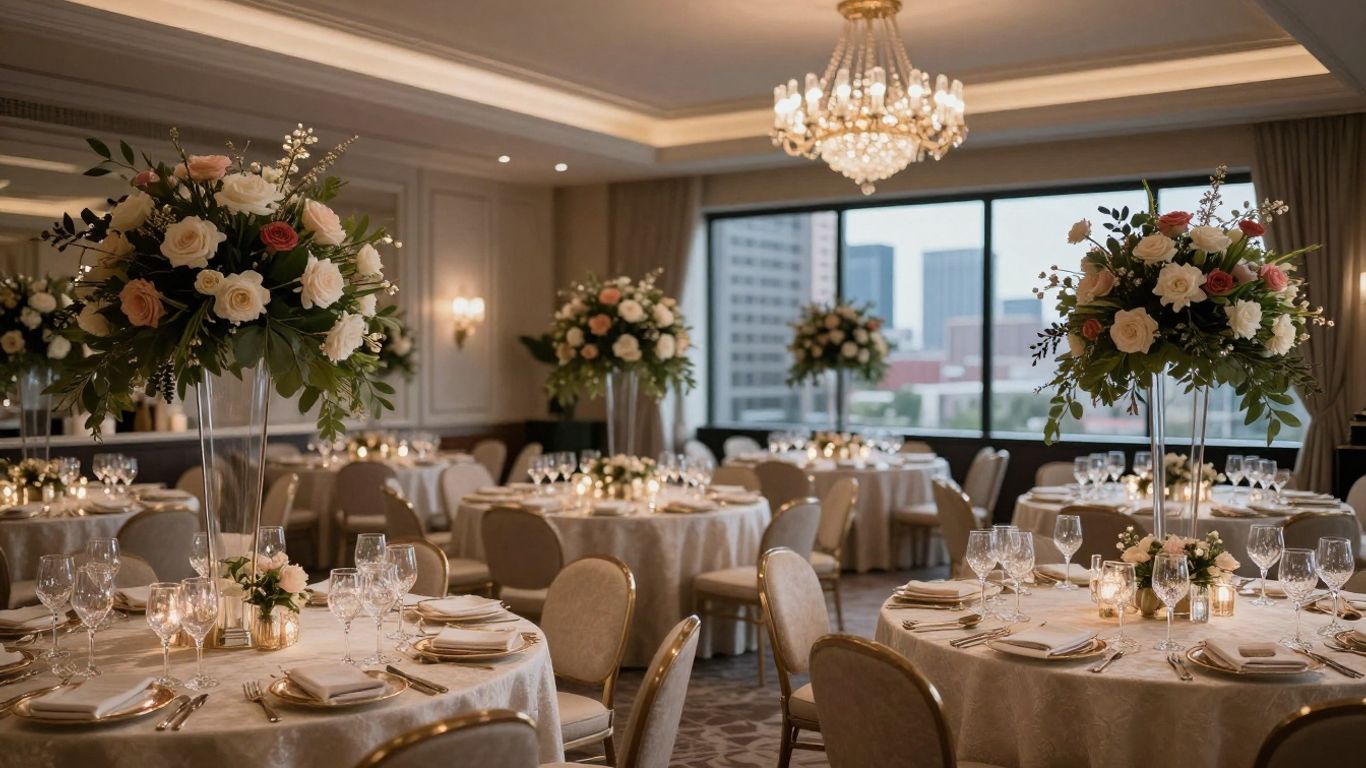 Elegant Dallas event venue set for a family celebration.