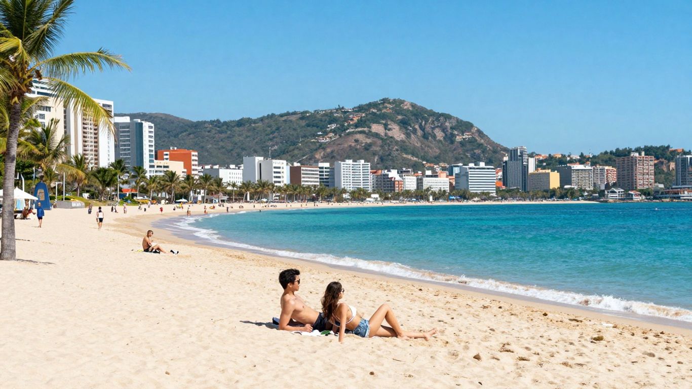 Affordable July travel destinations: beach, city, and mountains.