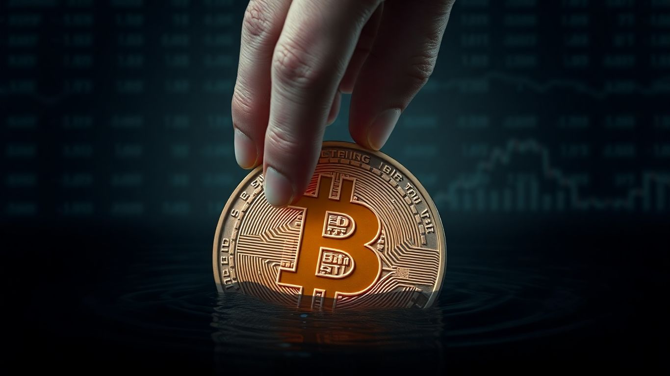 FTX repayment plan concept with hand reaching for crypto coin.