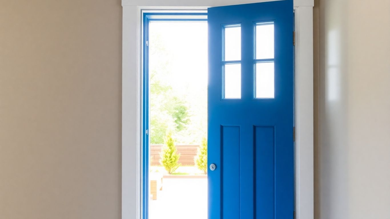 Modern Dutch door in Ottawa home