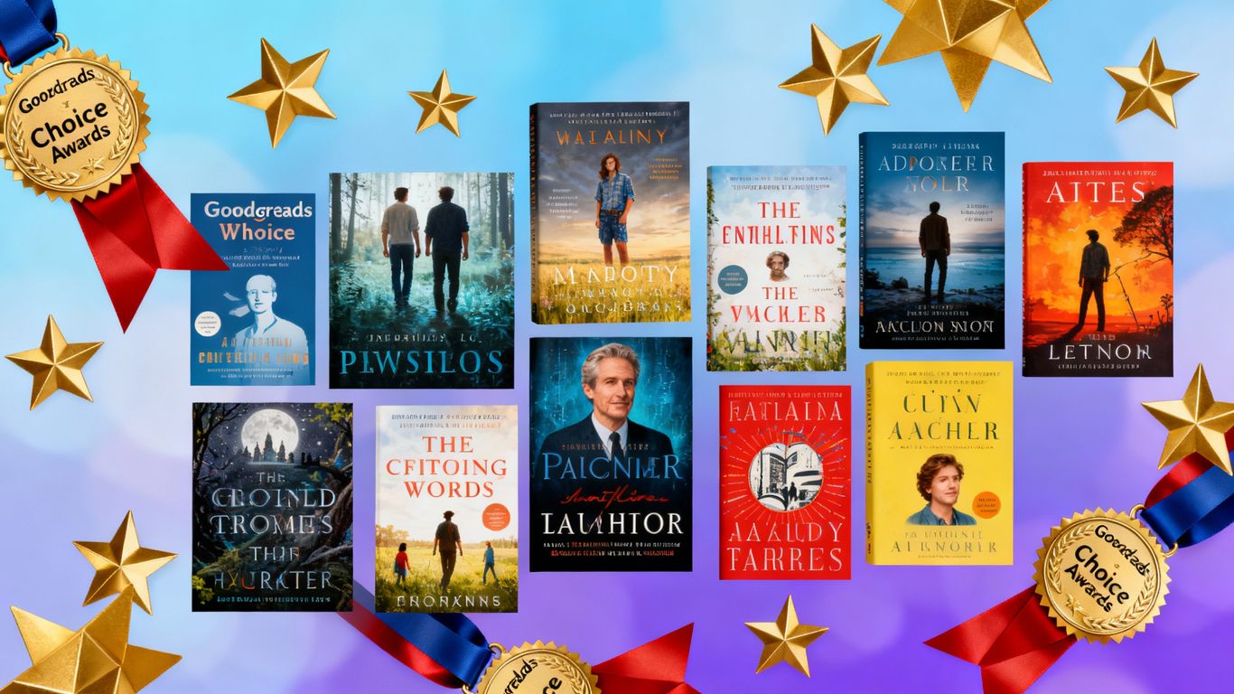 Goodreads Choice Award winners and nominees book covers collage.