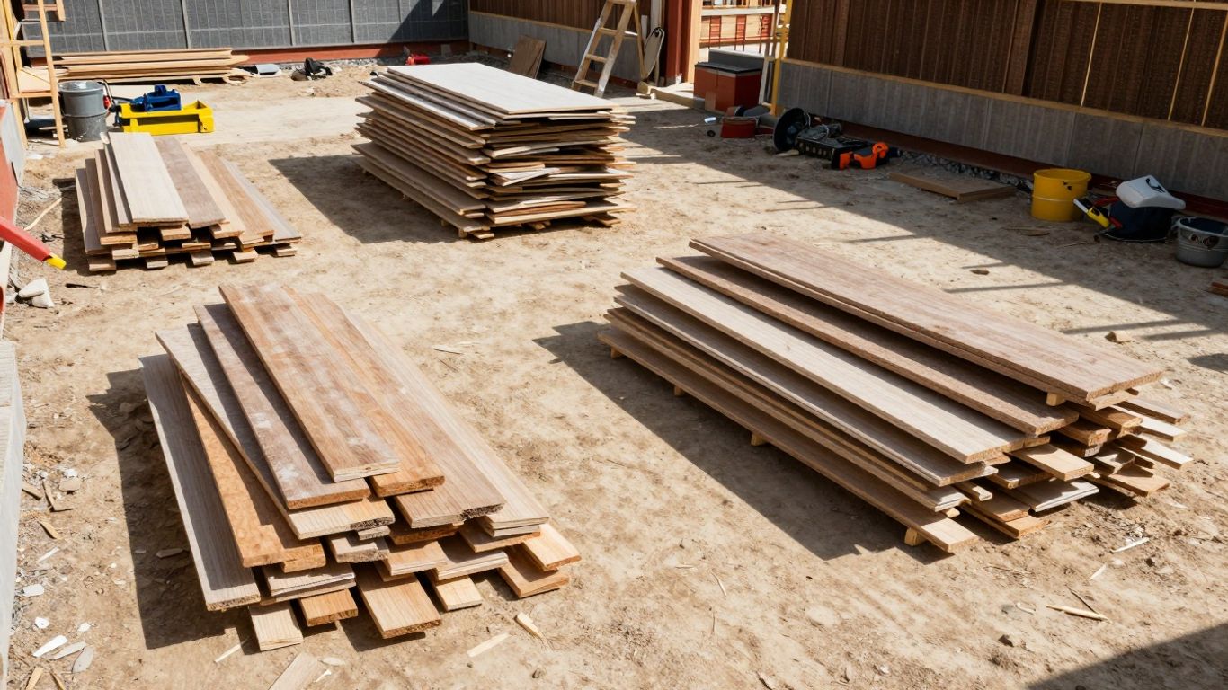 Cleaned construction site after renovation, debris removed.