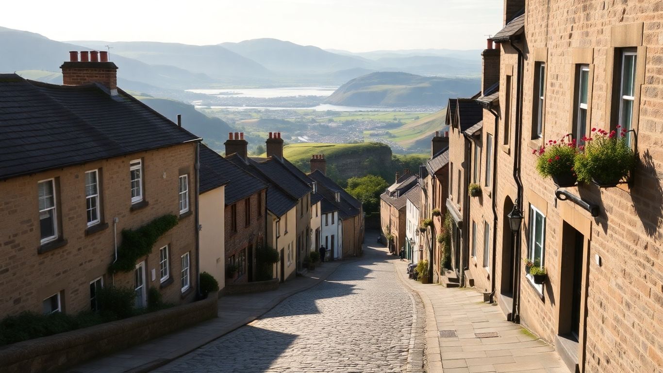 Orașe britanice și scoțiene cu peisaje fotogenice.