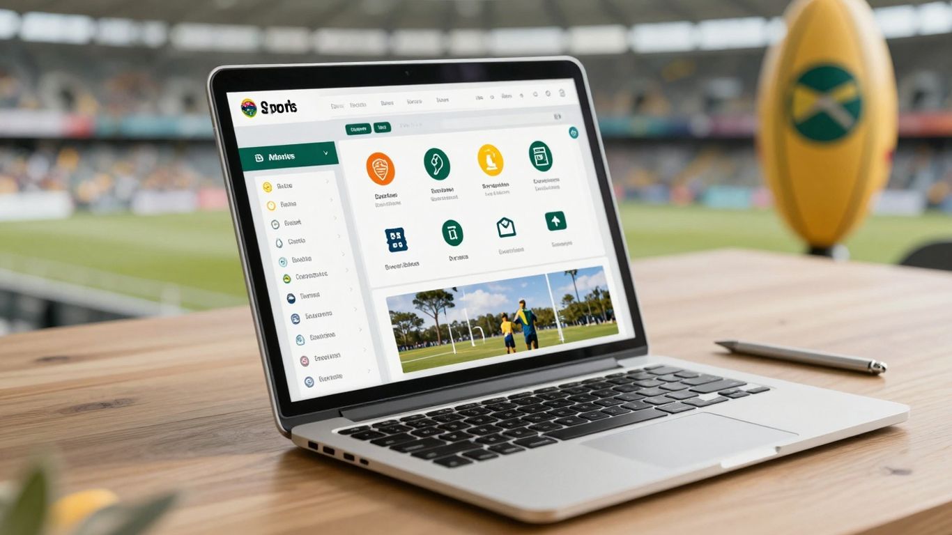 Sportlomo software interface for Australian sports clubs.