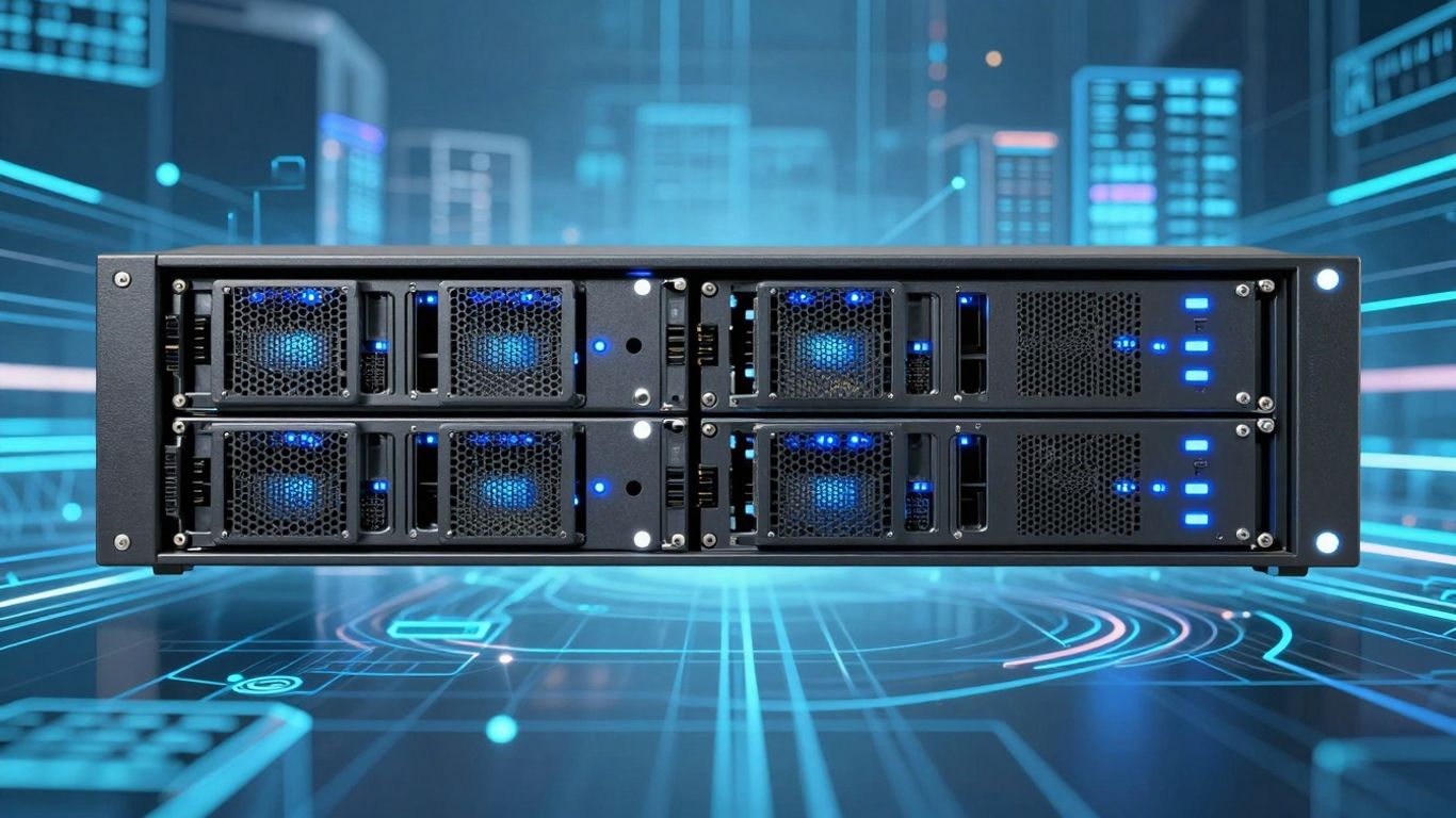 Proxmox VE KVM virtualization server rack interface