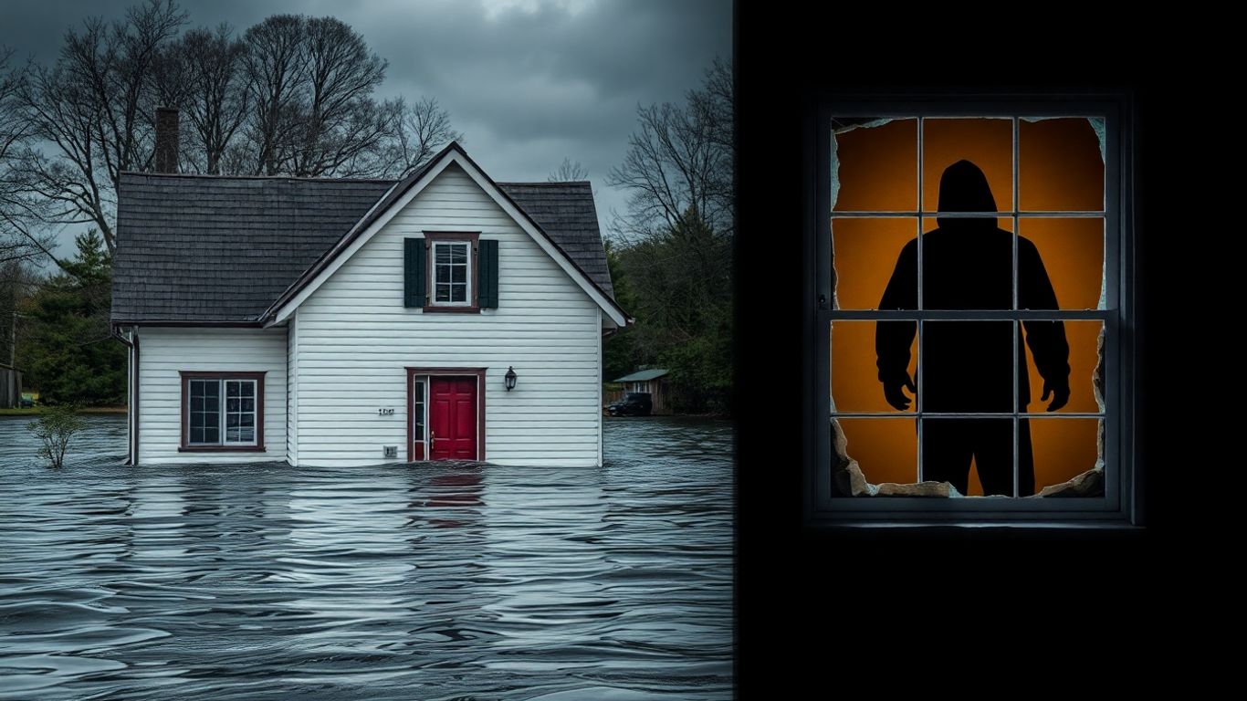 Casa protegida contra robo e inundación.