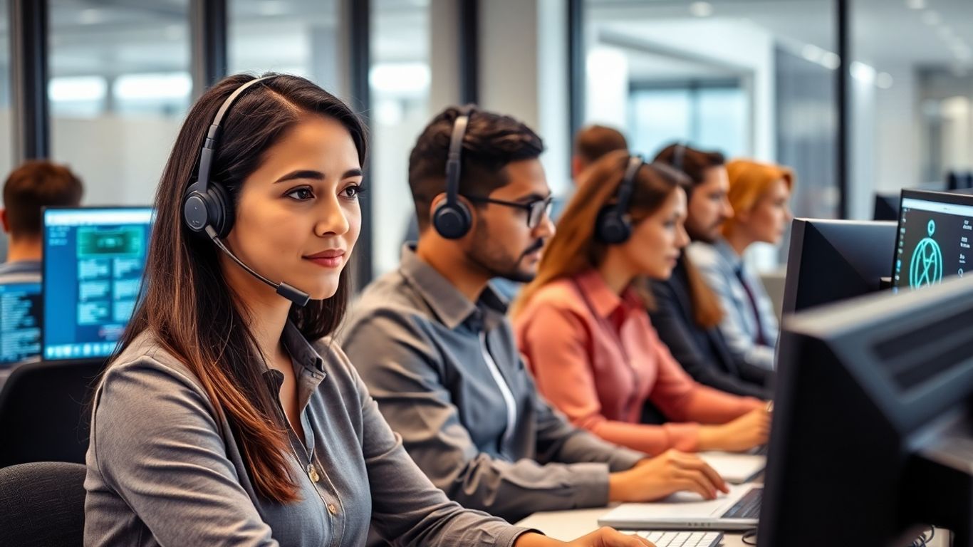 Soporte técnico y atención al cliente en telecomunicaciones.