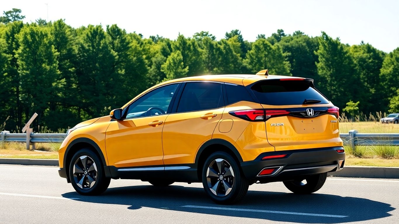 2025 Honda Prologue electric SUV on a scenic road.