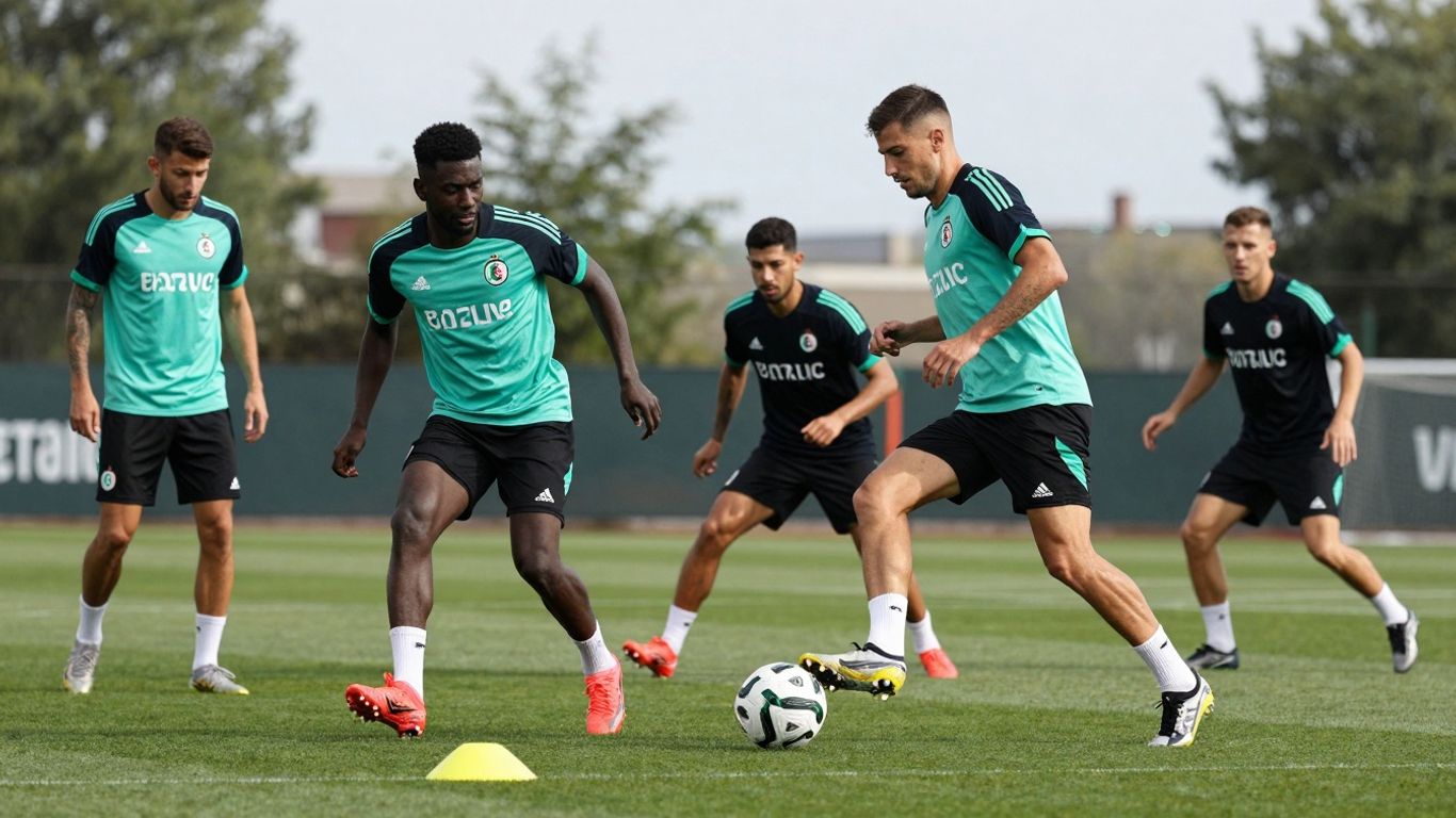 المنتخب الجزائري يتدرب استعدادا لكأس أمم إفريقيا