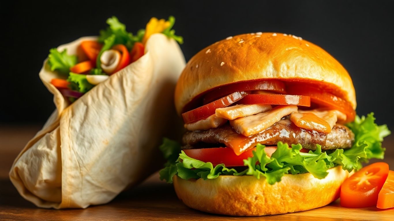 Quick high-protein wrap and sandwich for weight loss meals.