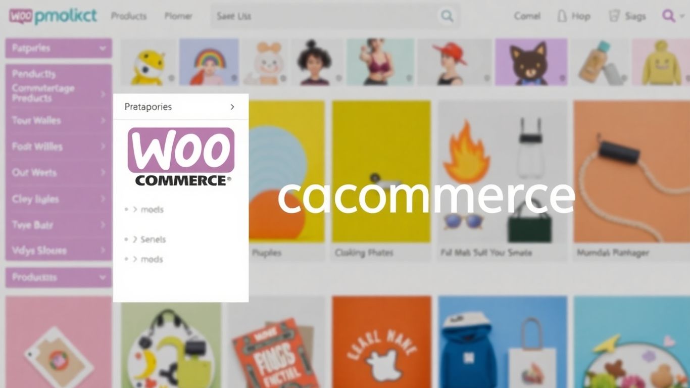 WooCommerce product categories organized visually
