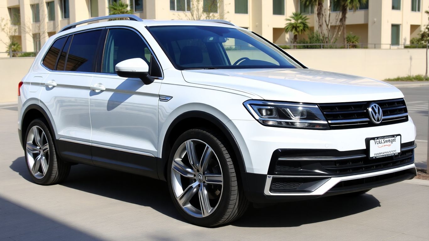 Volkswagen Tiguan with custom wheels and body kit upgrades