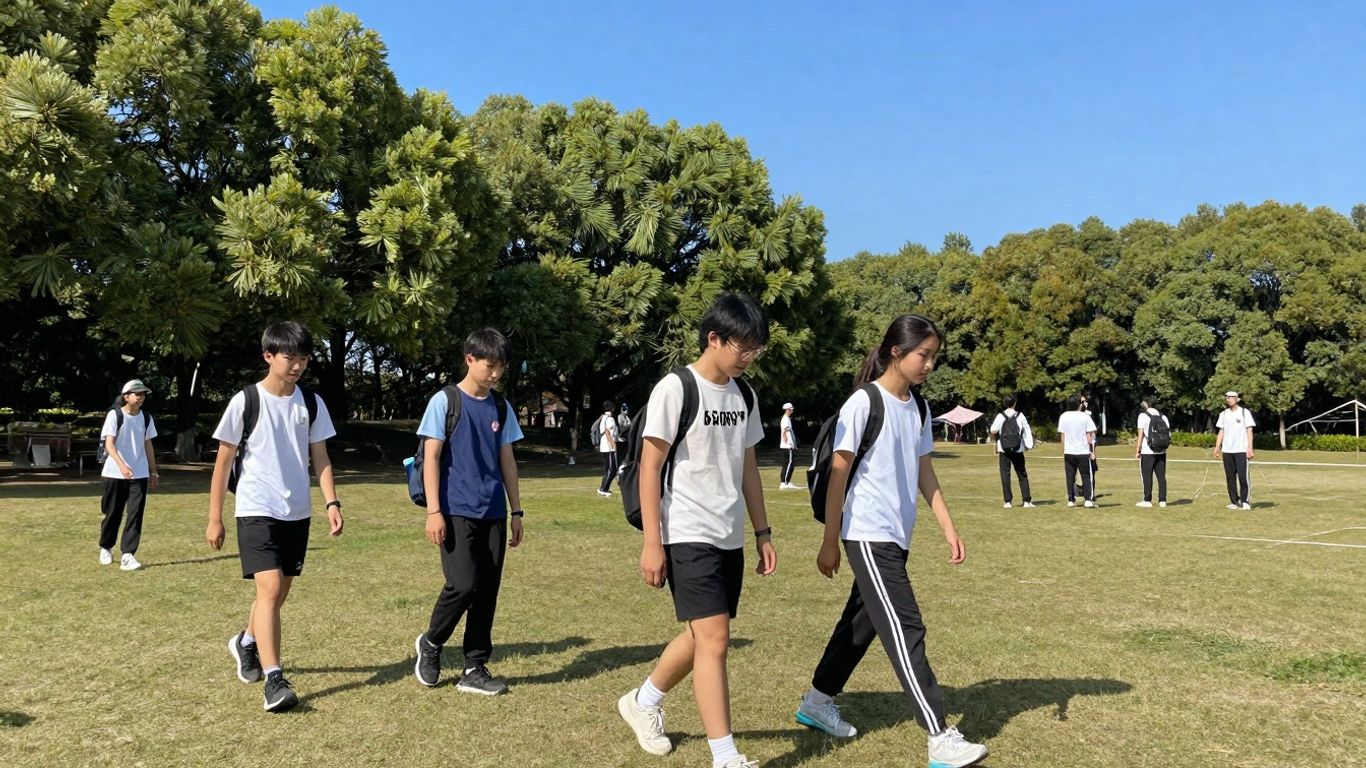 Studenci AWF Kraków na zajęciach z turystyki i rekreacji.