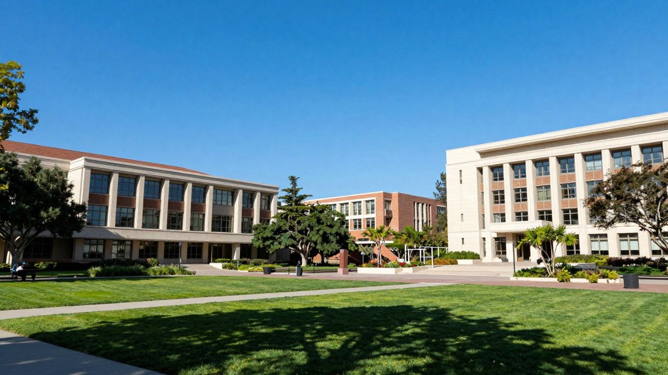 California Institute of Technology campus architecture and landscaping.