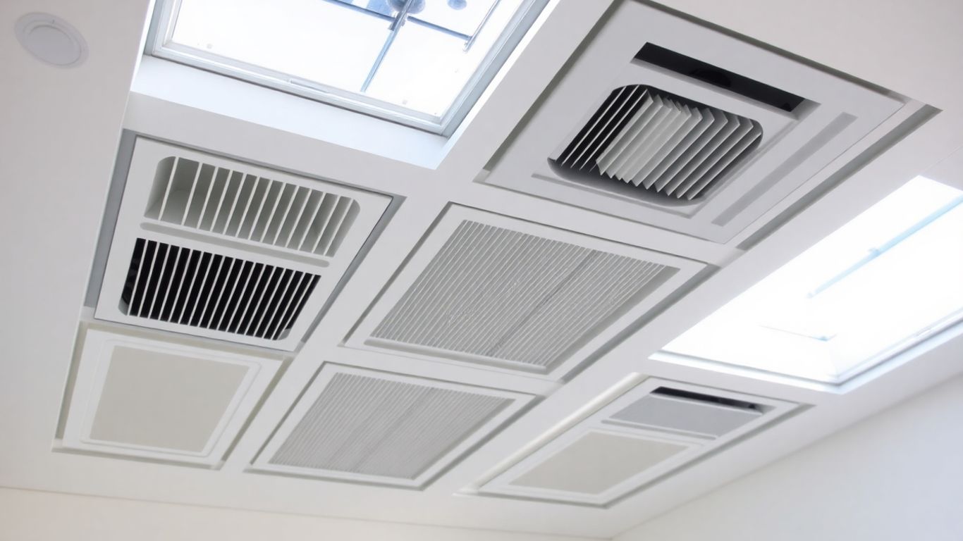 Installation d'extraction d'air propre et moderne.