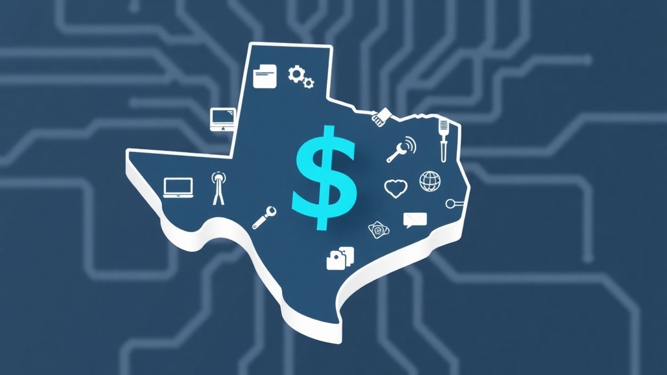 Texas IT technician salary infographic