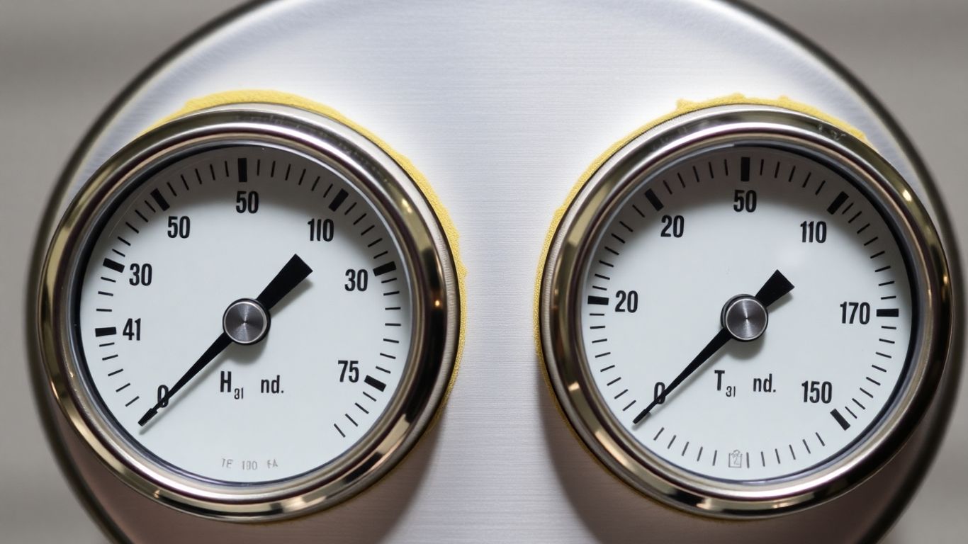 Manomètre de climatisation avec deux cadrans