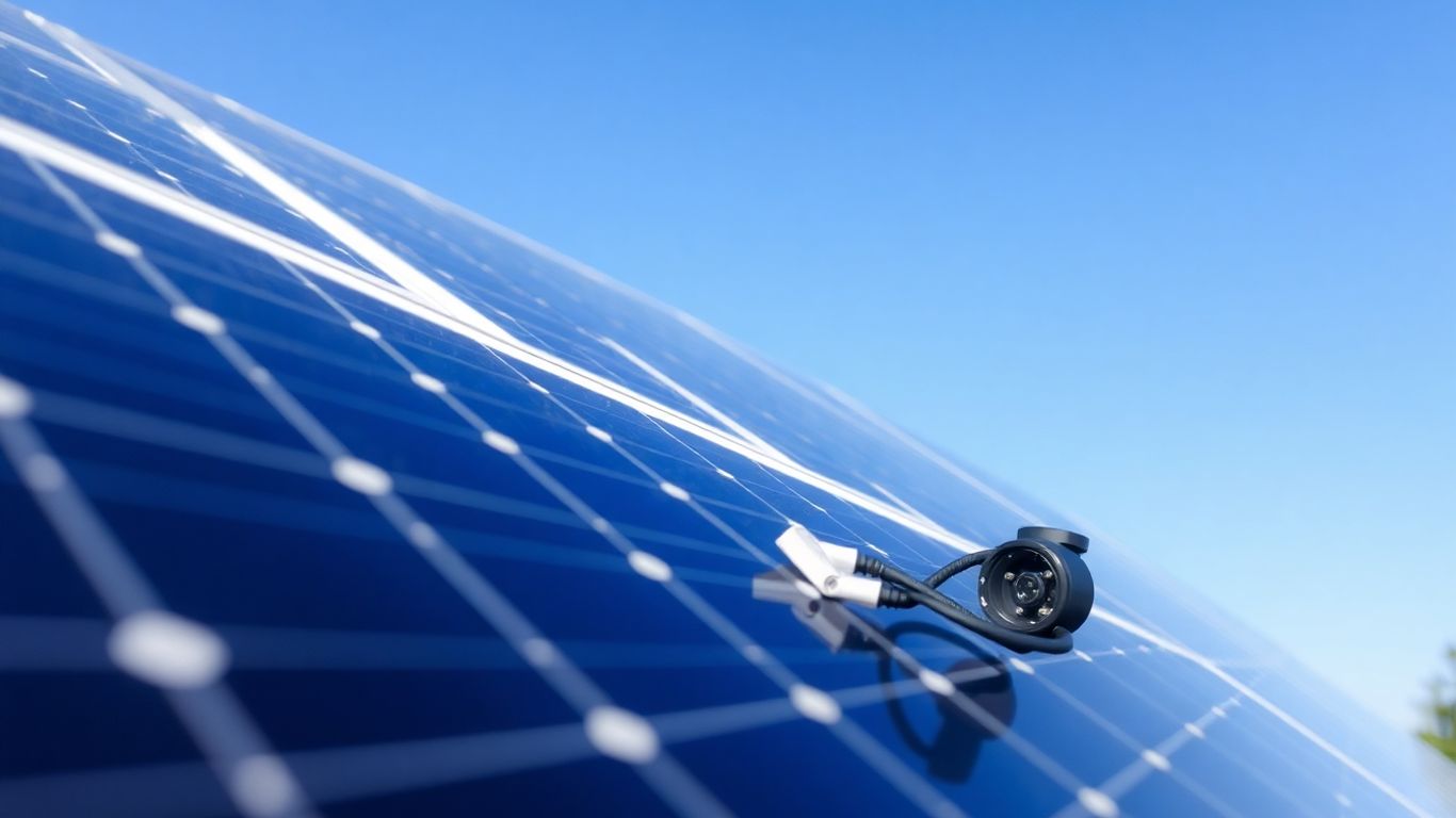 Solar installation with surge protection