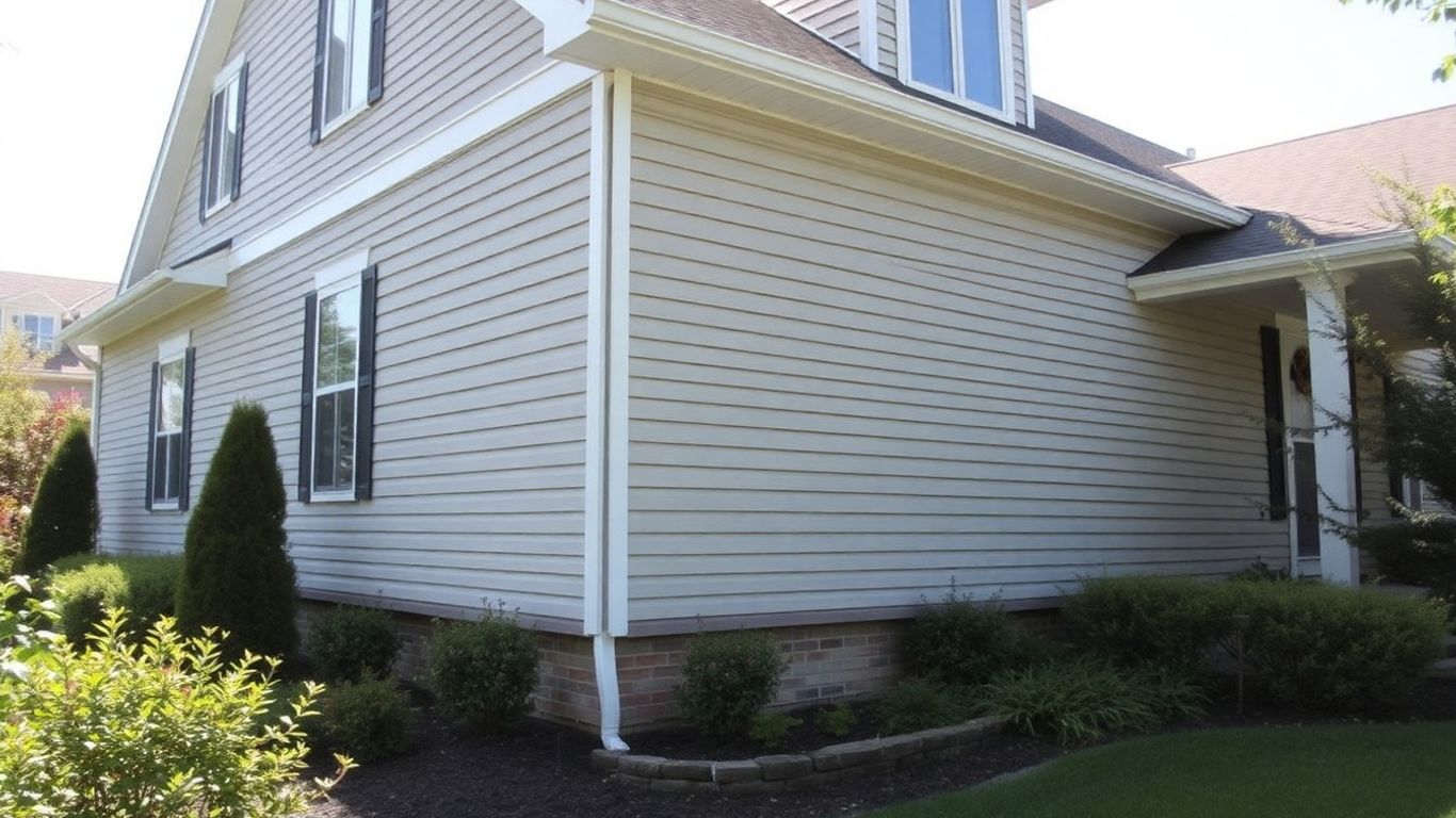 House with new siding installed