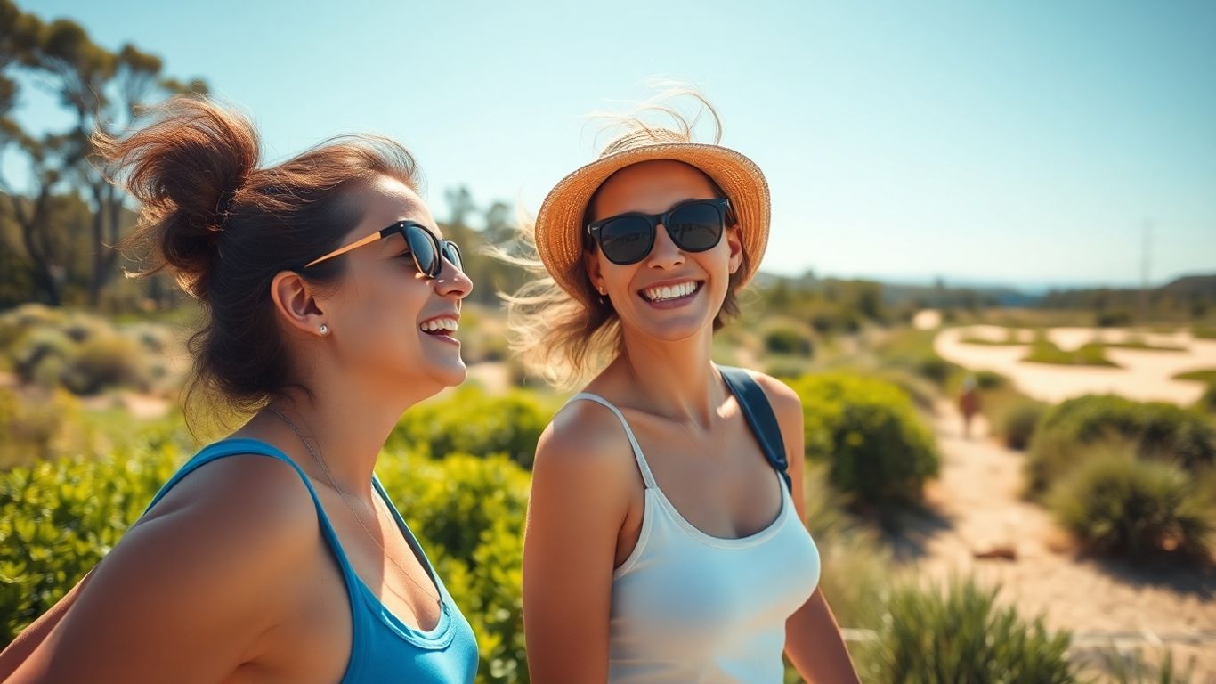Person enjoying healthy lifestyle in Australia