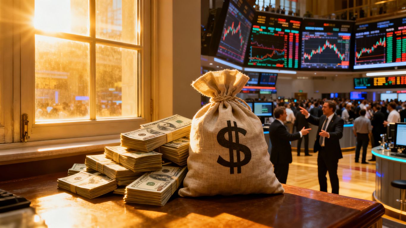 Uninvested capital impacting the stock market.