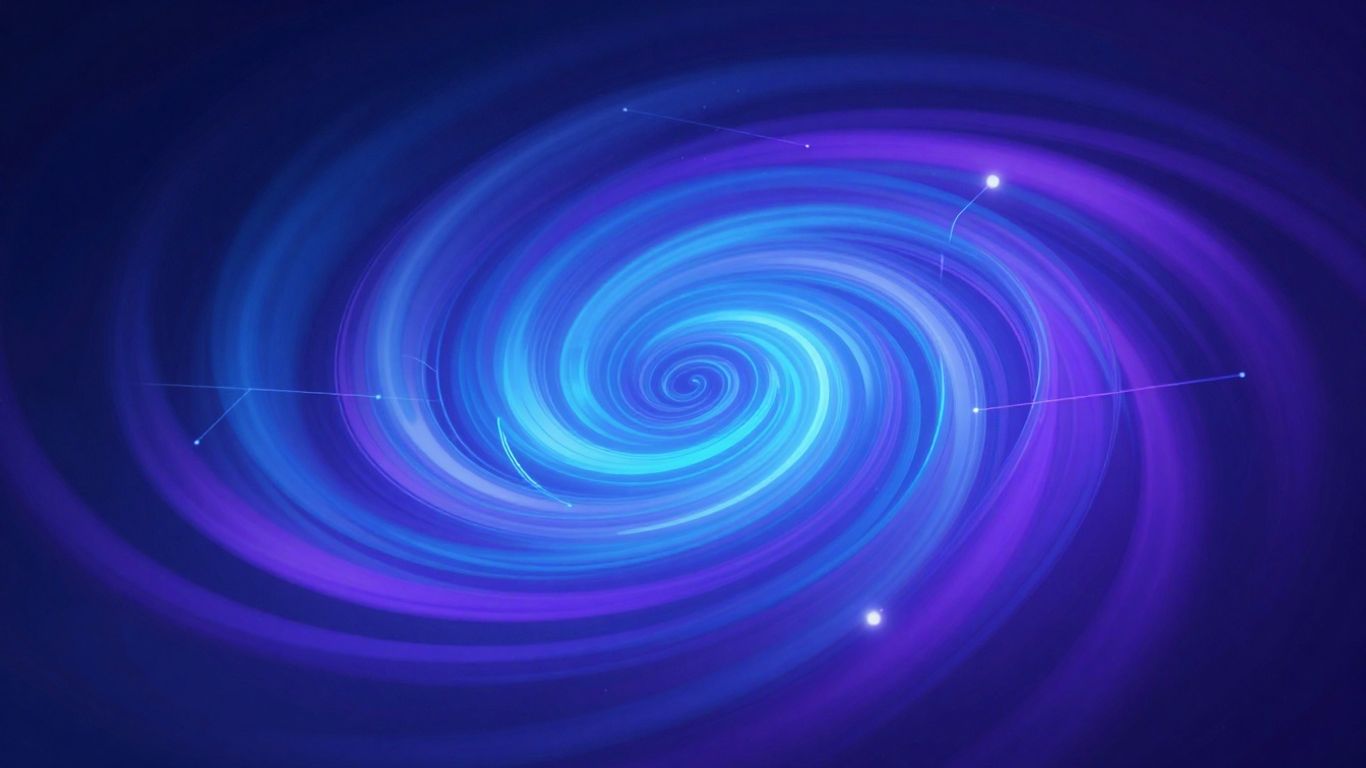 Abstract AI art with blue and purple swirls.