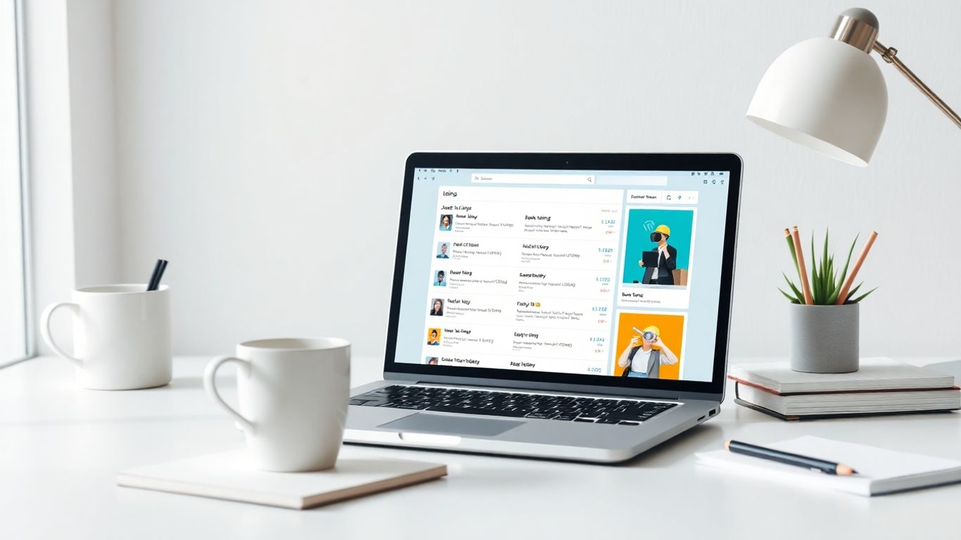 Interfaz de búsqueda de empleo en Google.