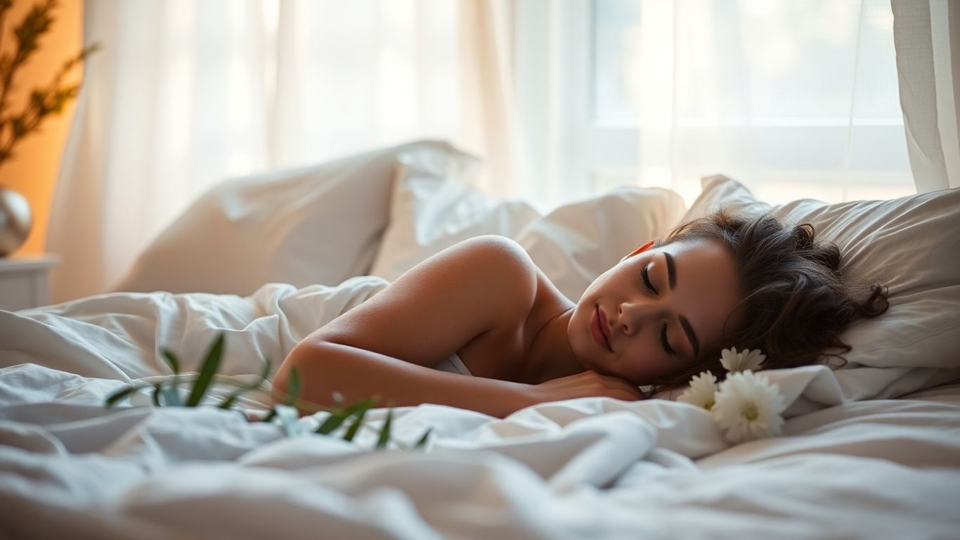 Peaceful sleep with natural sleep aid.